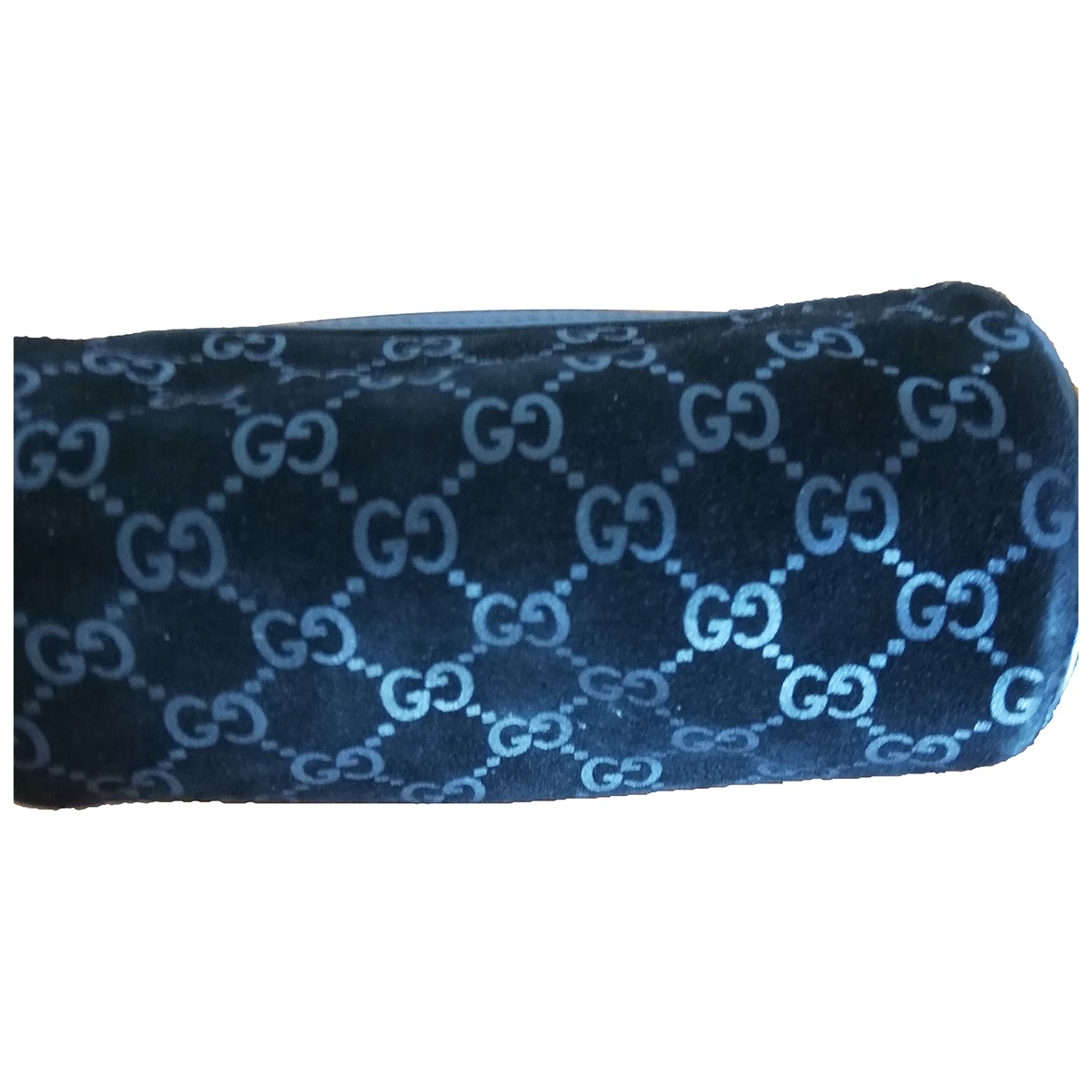 Gucci black suede clutch bag