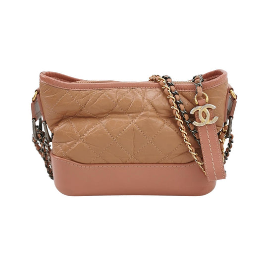 Chanel Gabrielle Hobo Pink Small Leather Crossbody Bag