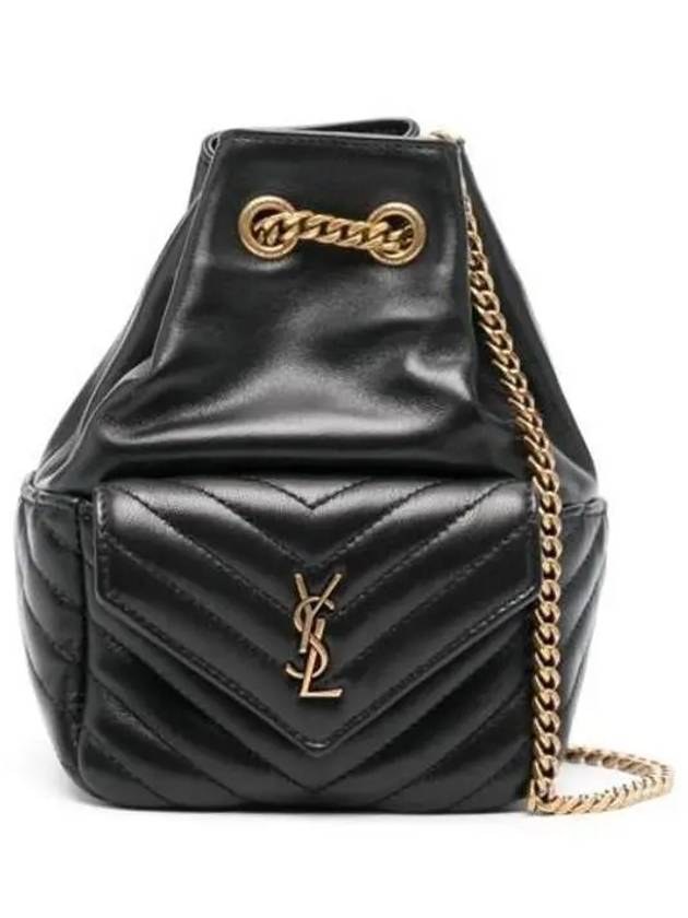YSL Saint Laurent Saint Laurent Trending Joe Nano Bucket Bag Leather Black