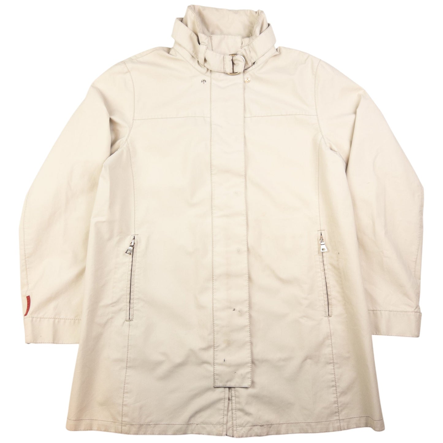 Prada Handbag Sport Goretex Up Jacket Womens Cream Zip