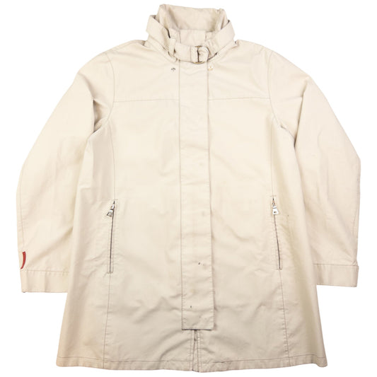 Prada Handbag Sport Goretex Up Jacket Womens Cream Zip