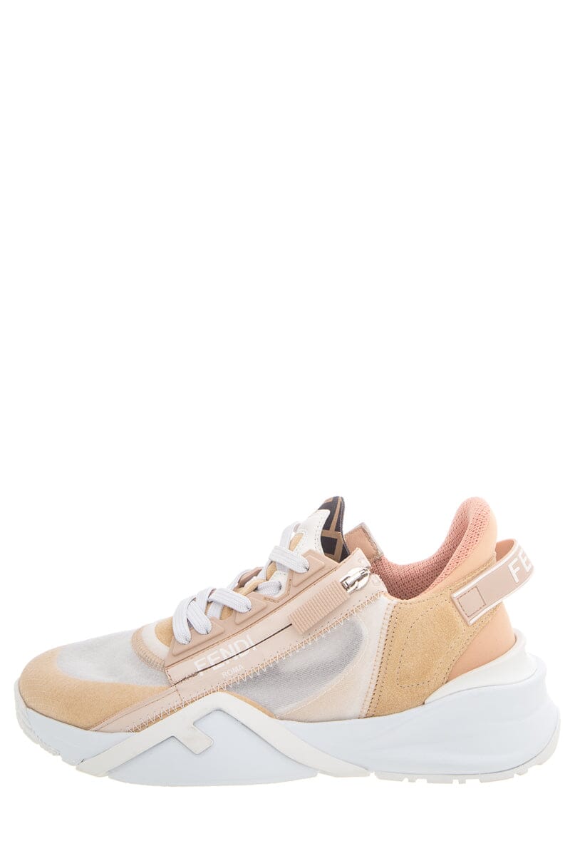 Fendi Shoe Flow & Sneakers SZ 37 Pink Tan Shoes