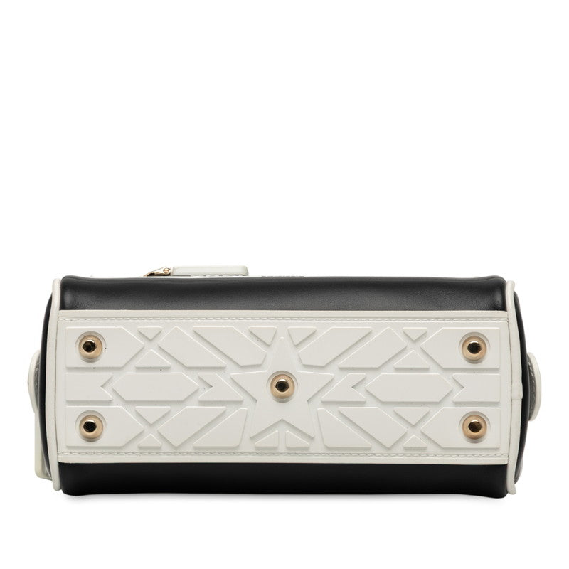 Dior Vibe Bowling Bag 2Way Bag Leather Mini Travel Bag