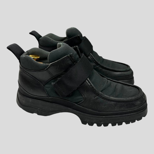 Prada Shoe 00’s Low Combat Strap Boots - UK8 Leather Shoes