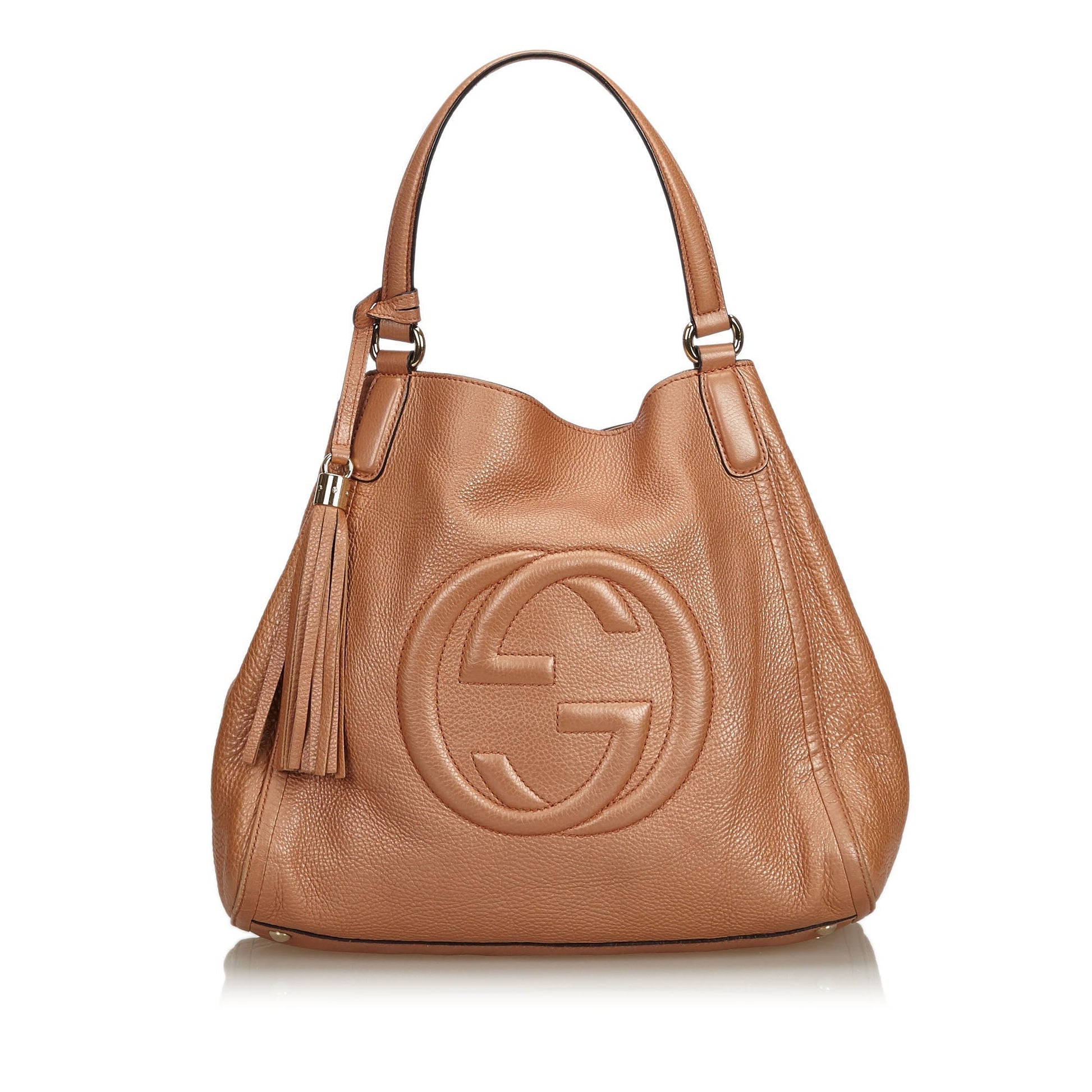 Gucci Soho Calf Tassel Bag Leather Tote Bag