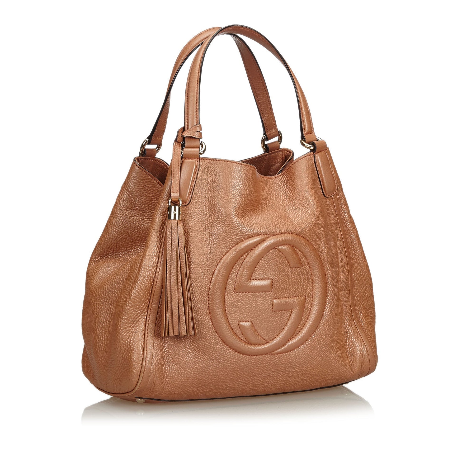 Gucci Soho Calf Tassel Bag Leather Tote Bag