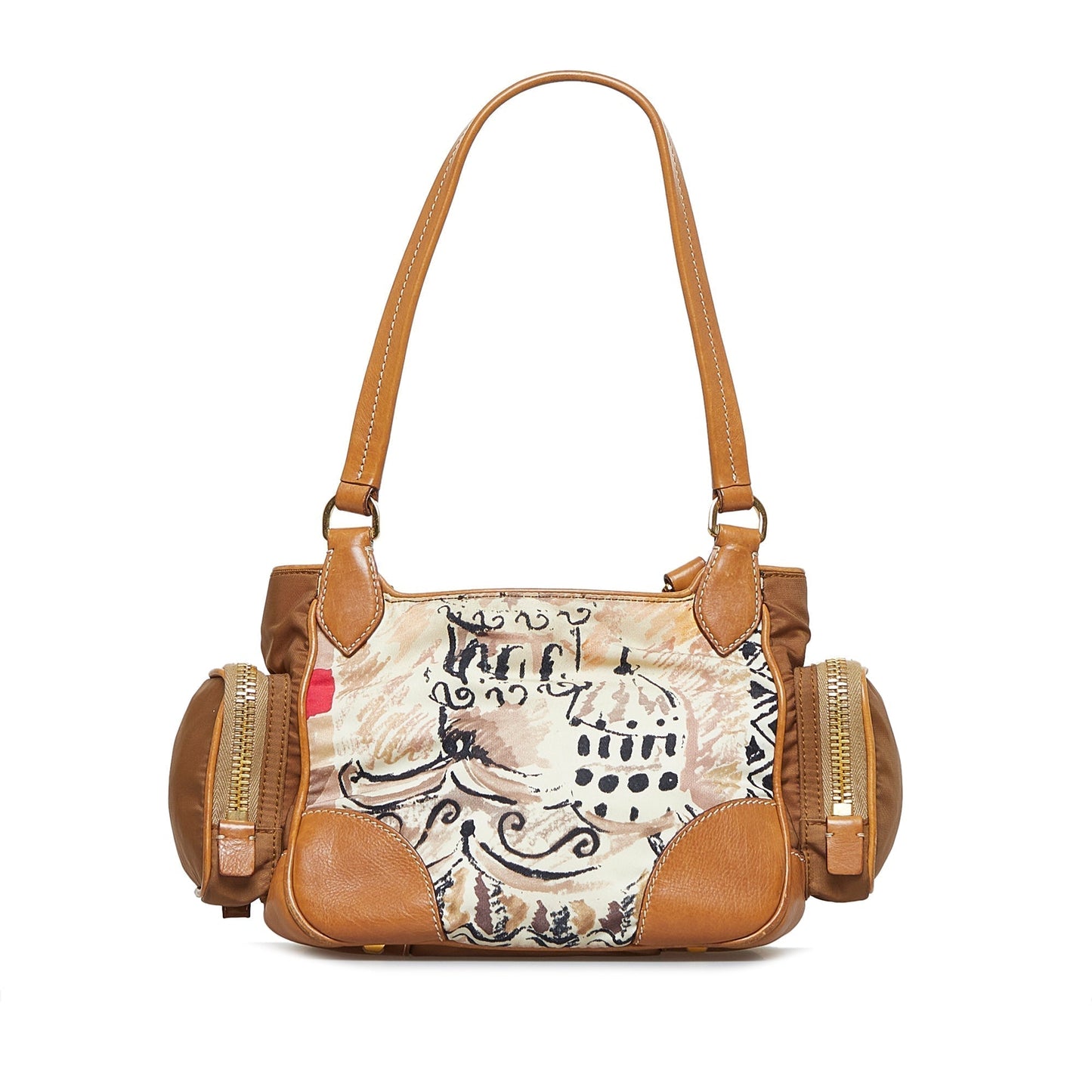 Prada Venice Watercolor Shoulder Bag Canvas