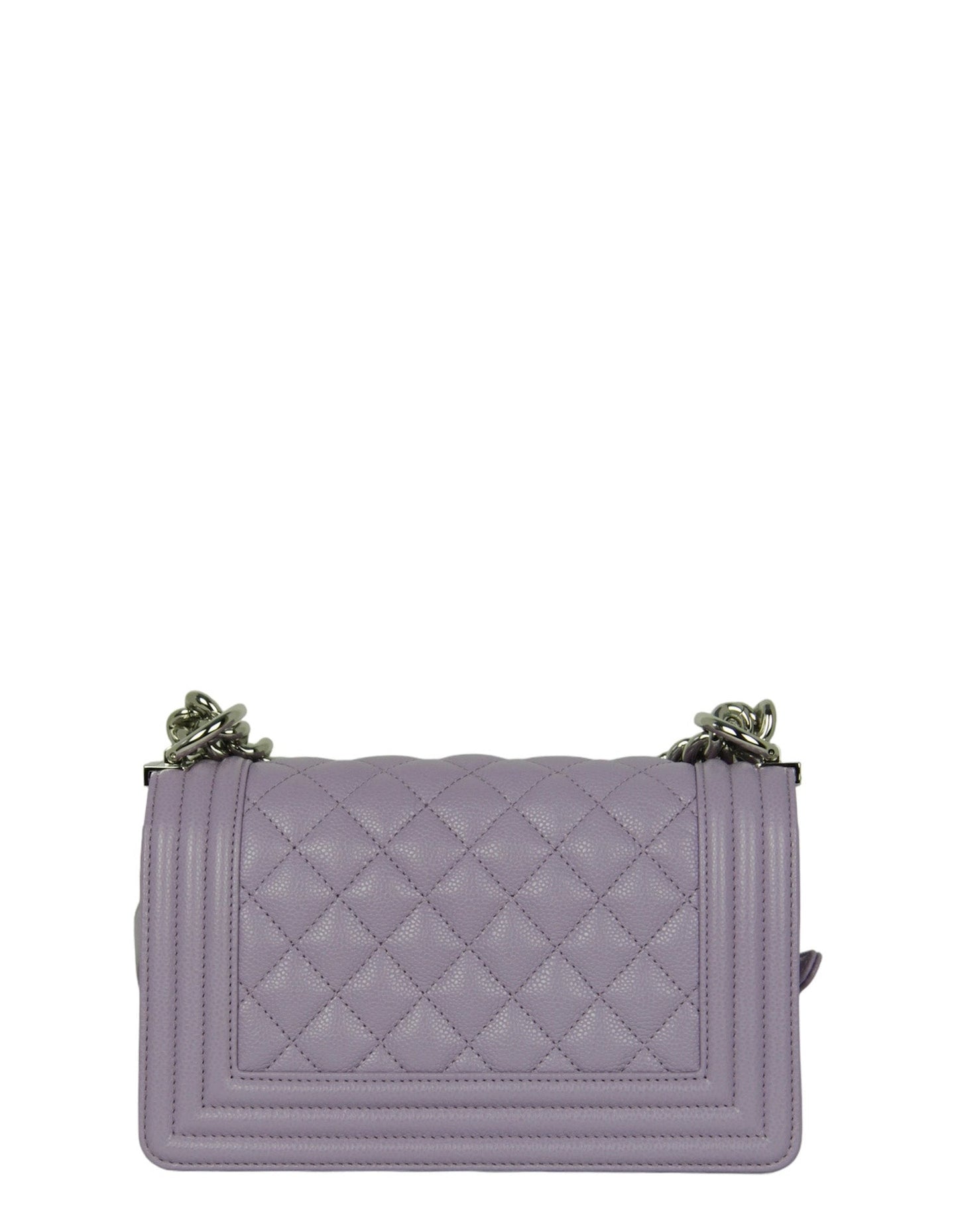 Chanel 2024 Purple Caviar Leather Small Boy Bag