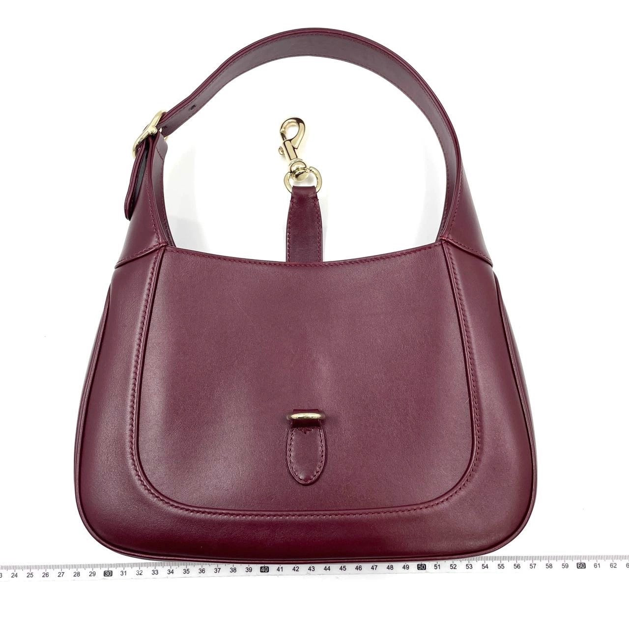 Gucci Jackie Ancora Burgundy S24 Leather Red Small Shoulder Bag S24 1