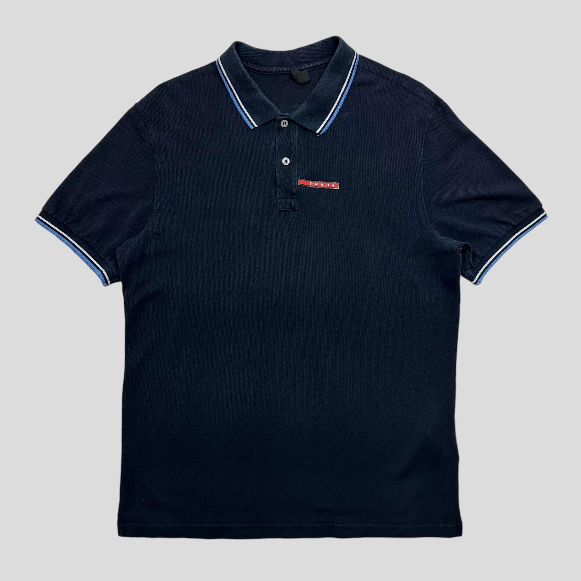 Prada Handbag Milano Tab Polo - L XL Red Navy