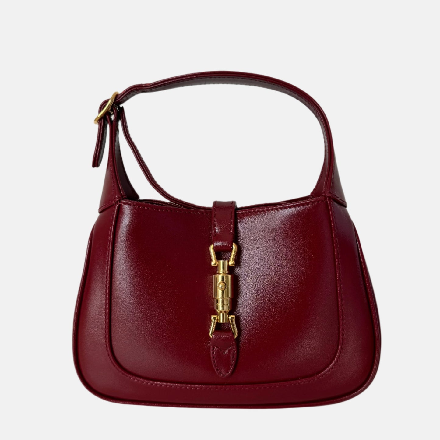Gucci Jackie Burgundy Leather Red Mini Travel Bag Bag 3