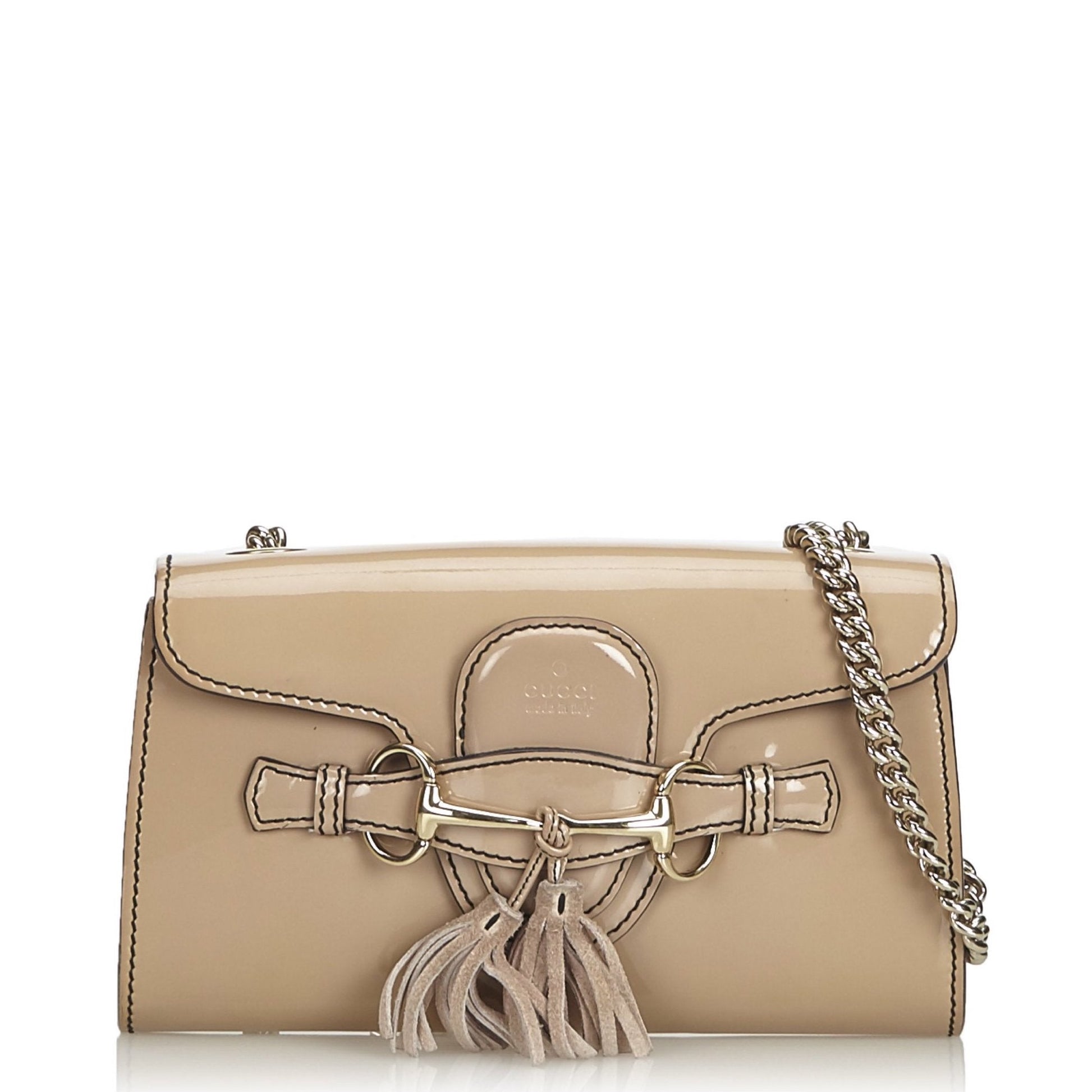 Gucci Emily Patent Bag Leather Small Shoulder Bag