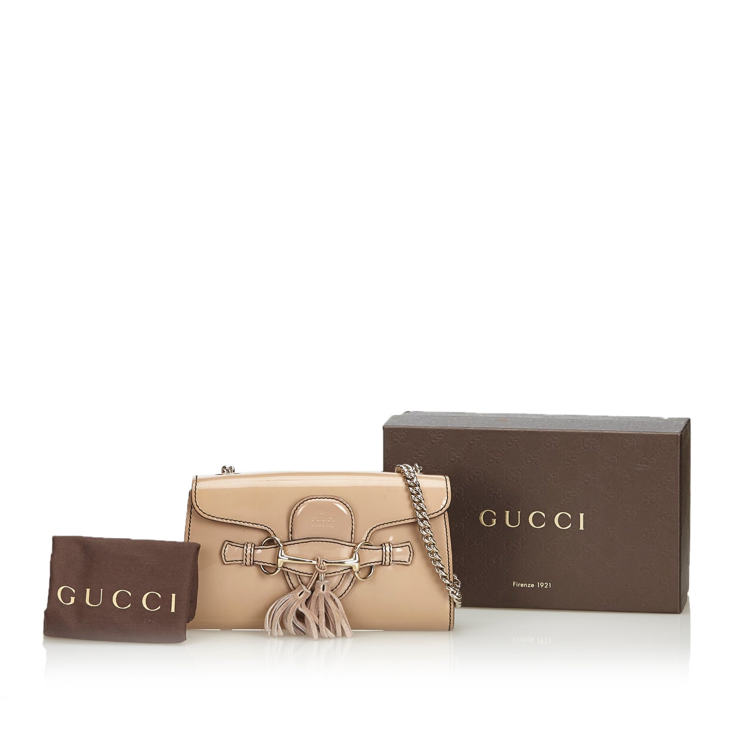 Gucci Emily Patent Bag Leather Small Shoulder Bag
