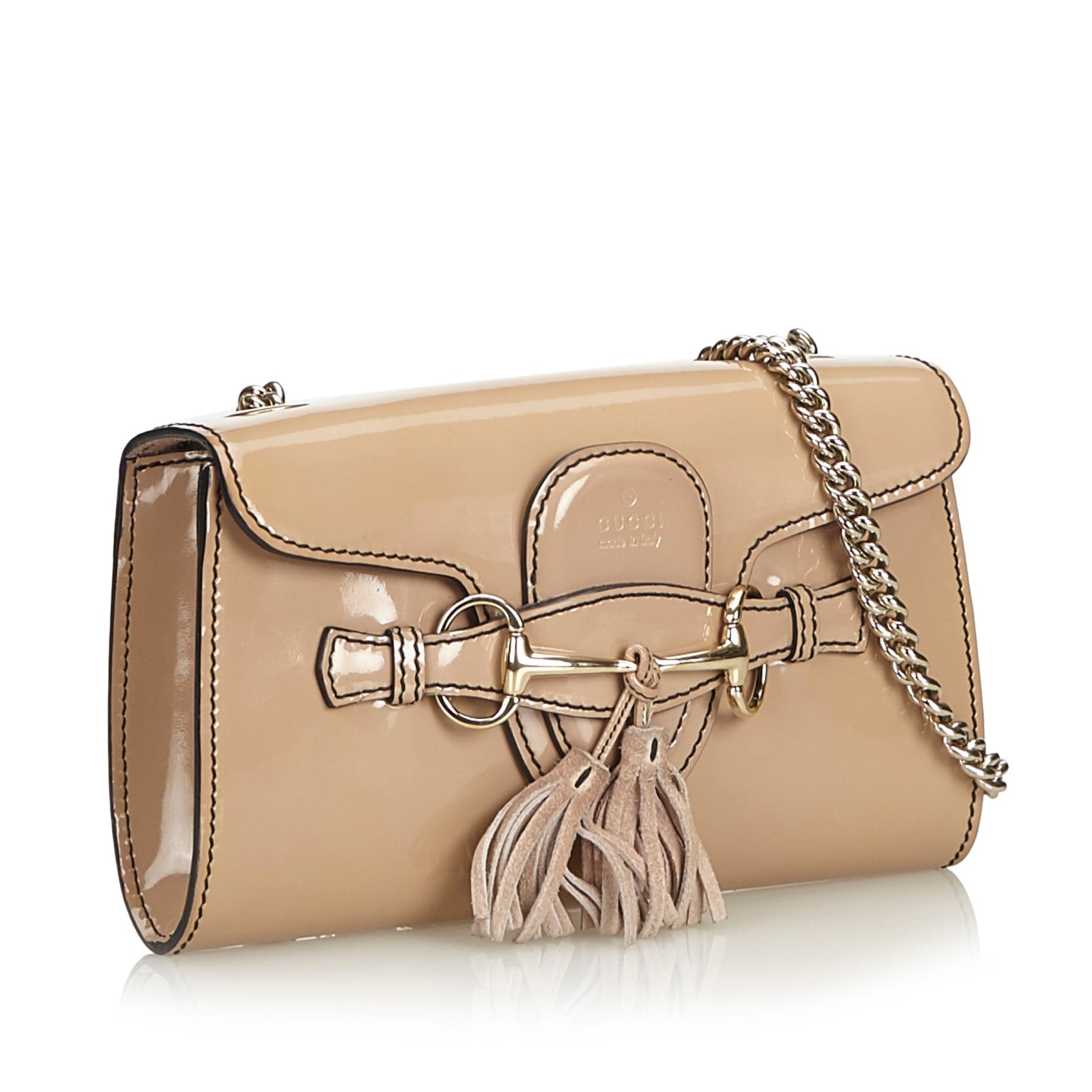 Gucci Emily Patent Bag Leather Small Shoulder Bag