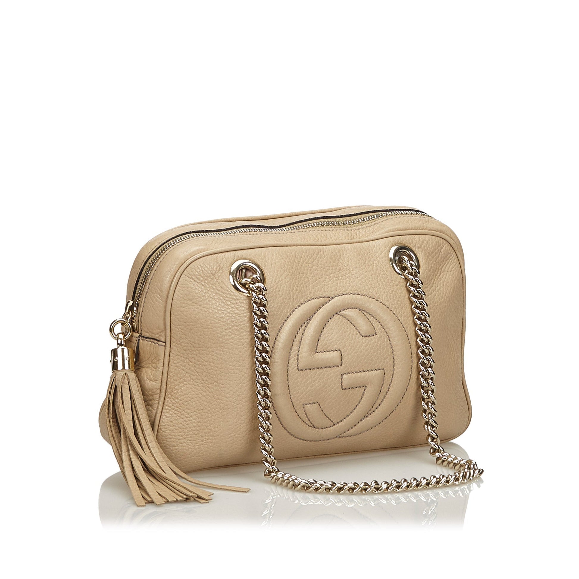 Gucci Soho Calfskin Shoulder Bag Chain