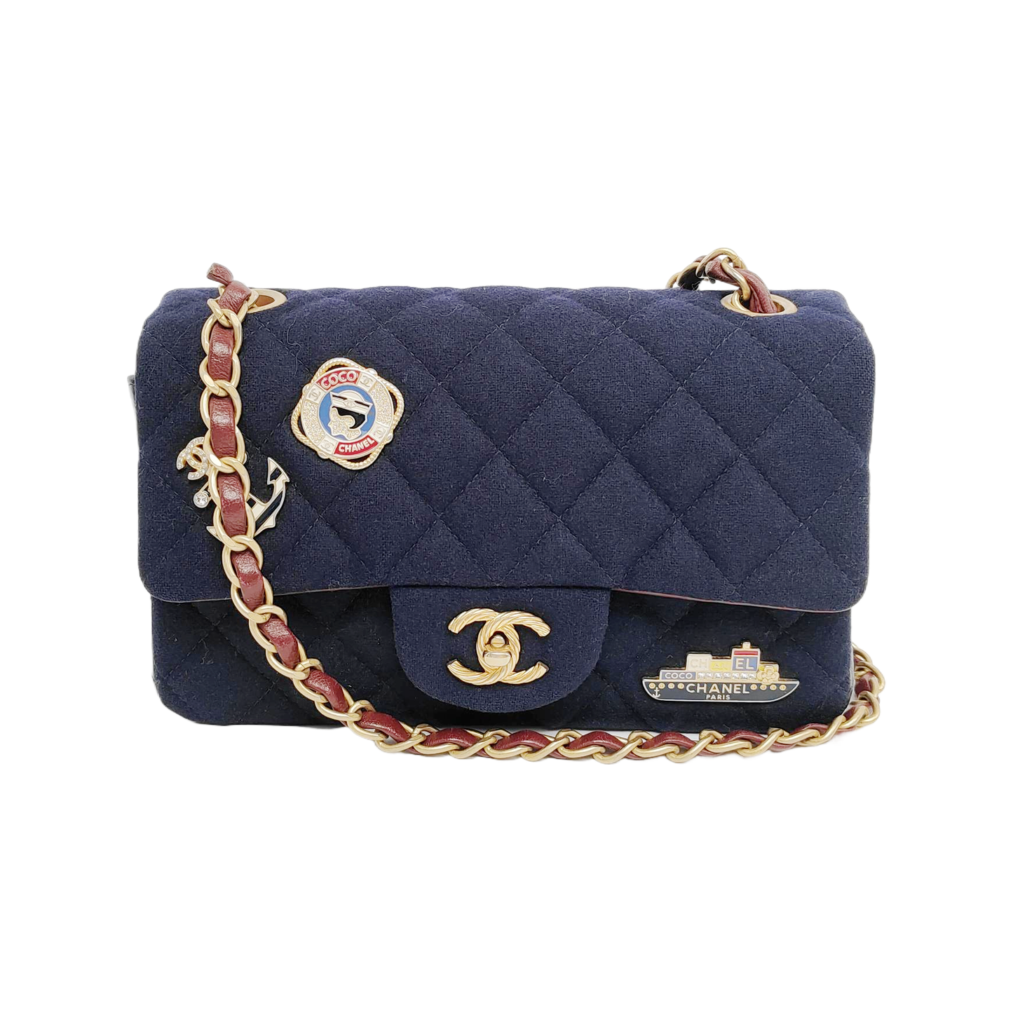 Chanel Classic Flap MÃ©tiers d'Art Paris-Hamburg Wool Key Chain
