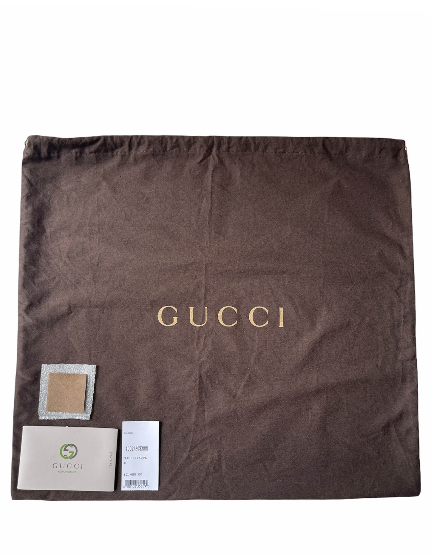 Gucci Taupe Suede Dionysus Flap Bag