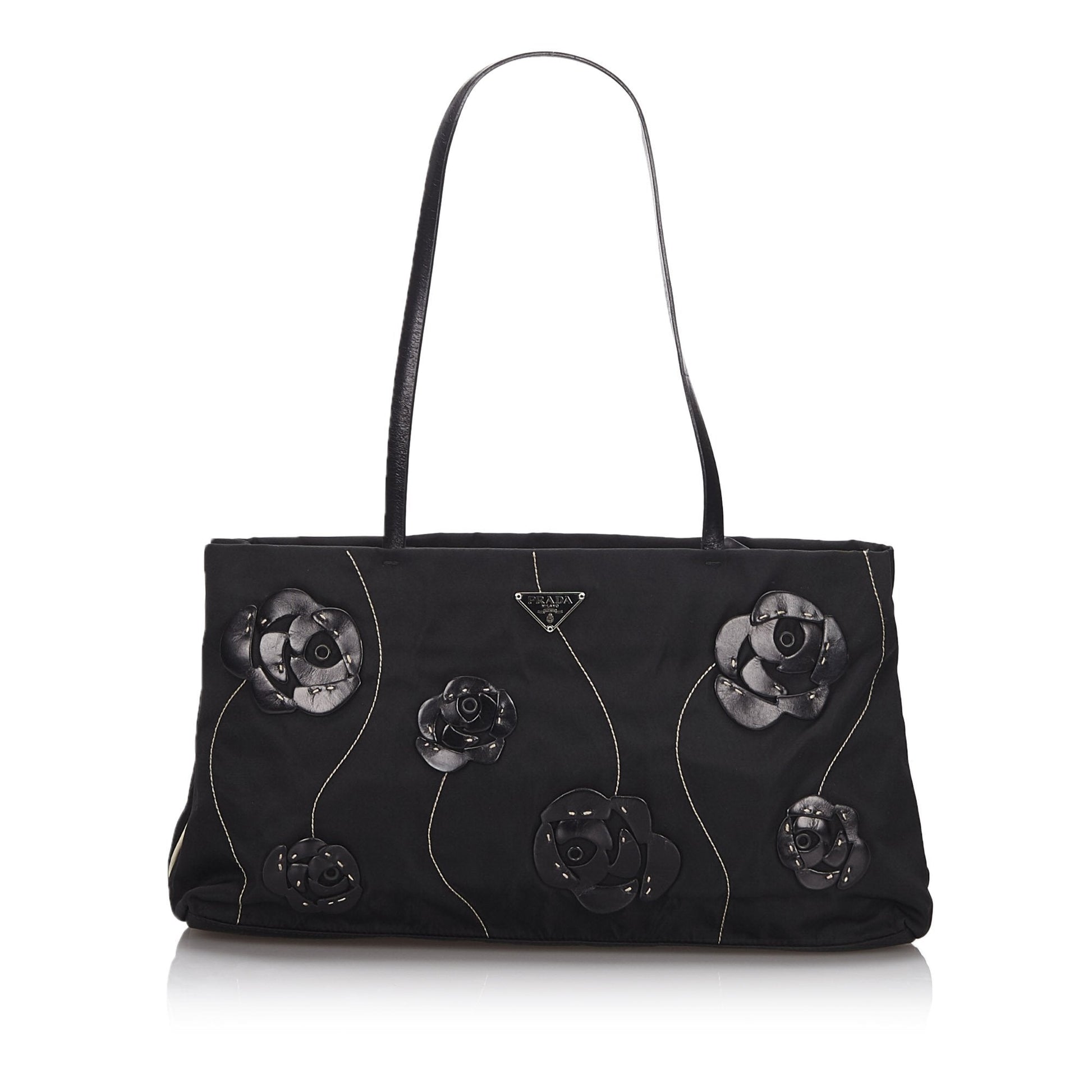 Prada Fabric Tote Bag Italy Nylon Black Bag Italy 3