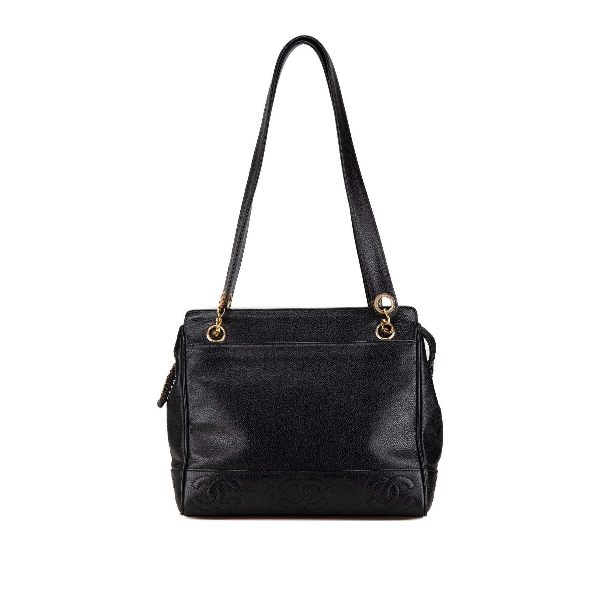 Black Chanel Triple CC Caviar Shoulder Bag