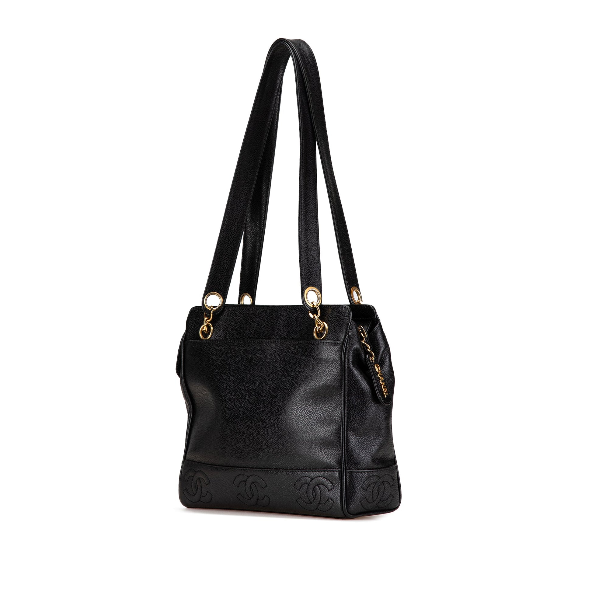 Black Chanel Triple CC Caviar Shoulder Bag