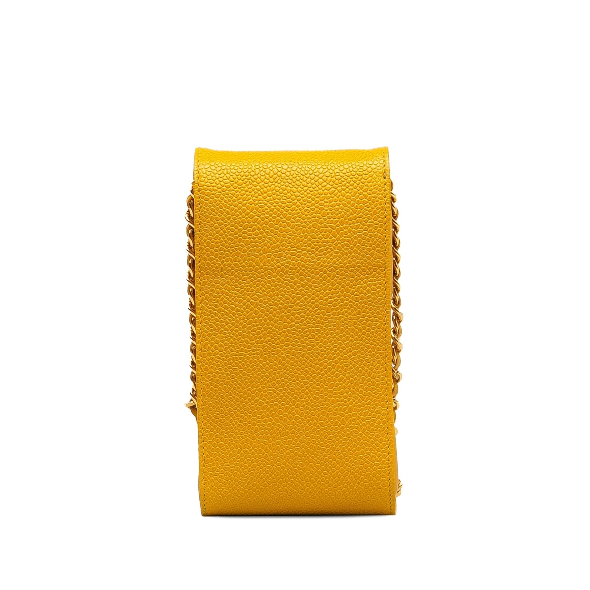 CHANEL CC Caviar Phone Crossbody Bag