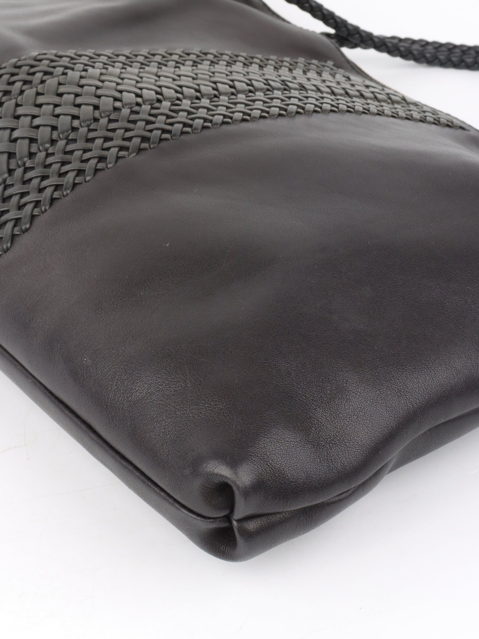 Gucci Black Leather Tote.