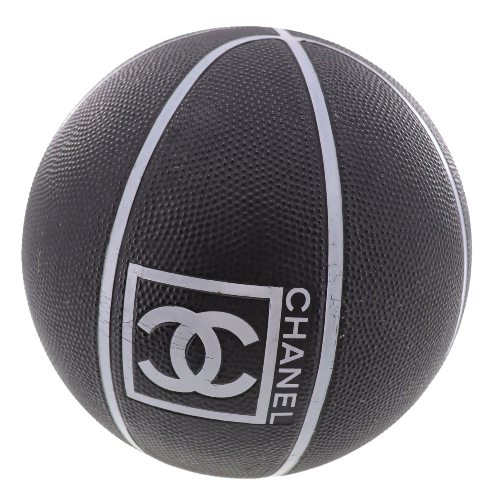 CHANEL Basketball Size 7 22cm Black Gray   #BR728