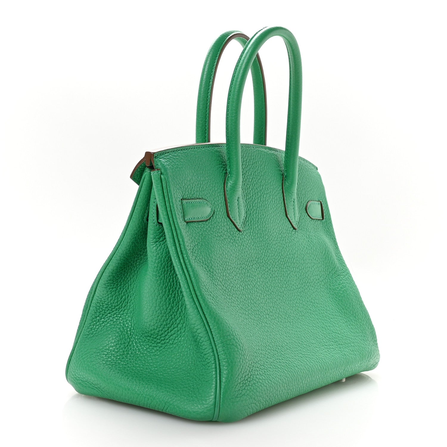 Hermes Taurillon Clemence Birkin Menthe Handbag Travel Bag 30 Menthe 1766334