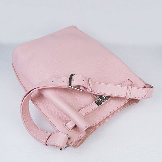 Hermes Luxury Nappa Shoulder Bag Leather Pink