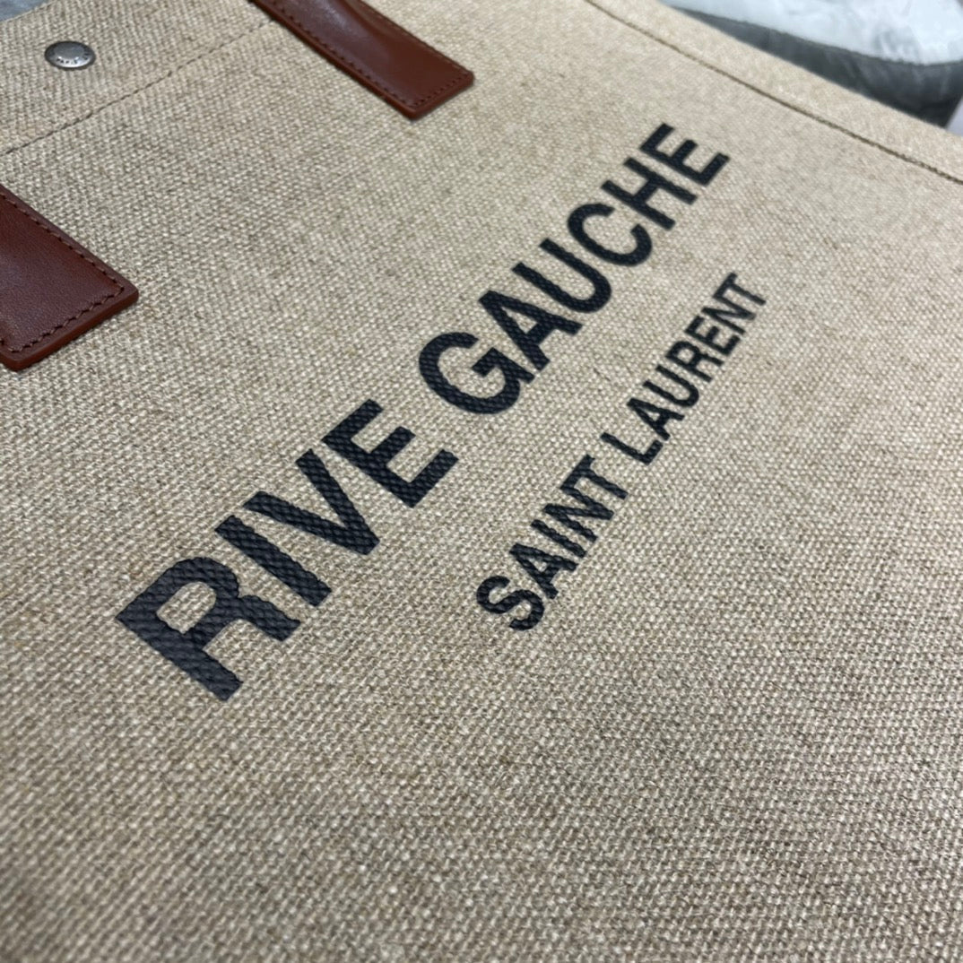 YSL Saint Laurent Rive Gauche North South Printed Tote Bag