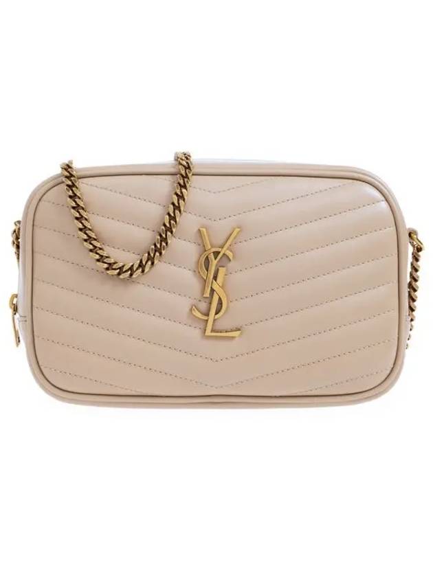 YSL Saint Laurent Saint Laurent Trending Lou Cross Bag Leather Beige Travel Bag