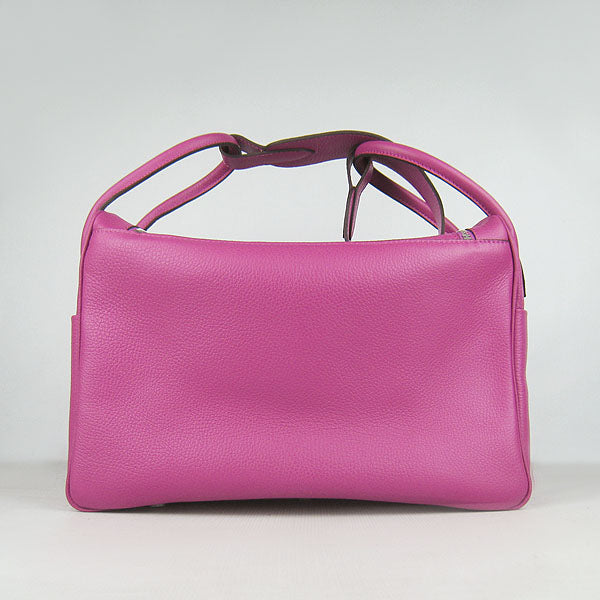 Hermes Luxury Lindy Cm Handbag Peach Silver Travel Bag