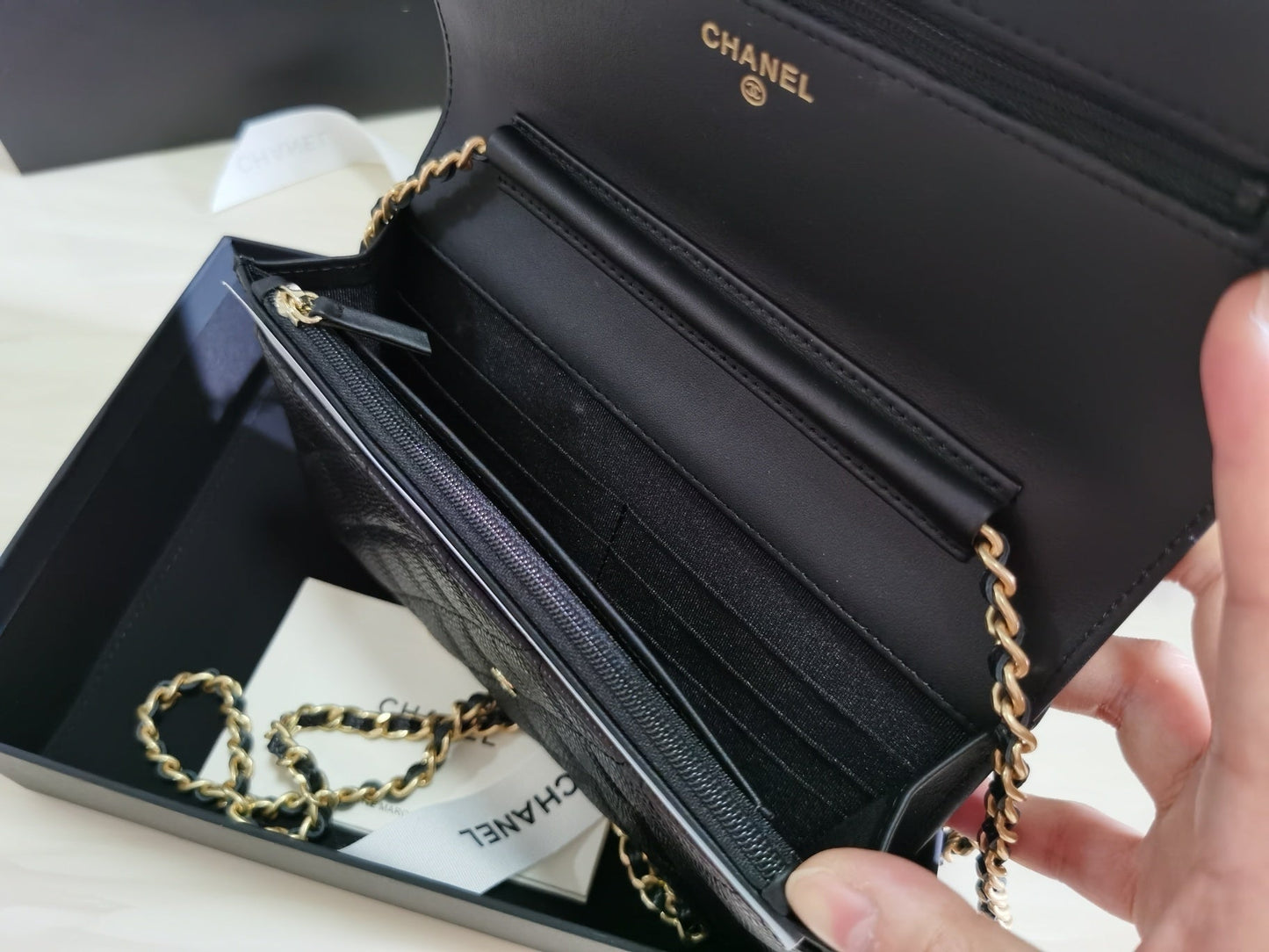 Chanel Co Co Woc Crossbody Bag Black