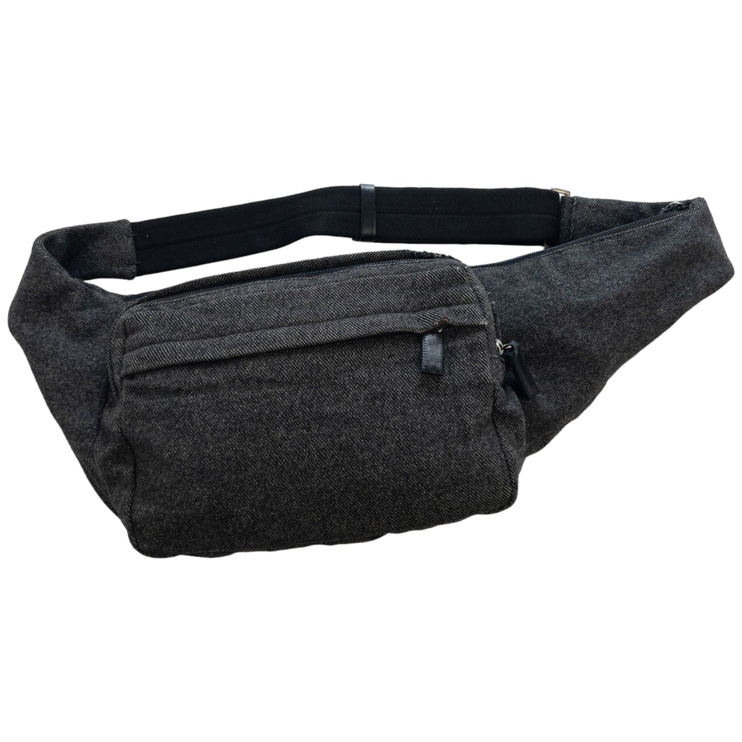 Prada Handbag Wool Cross Body Bag Gray