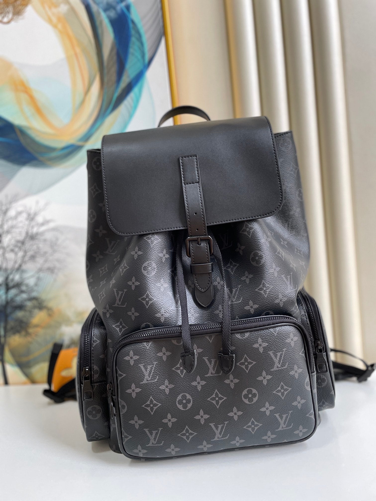 Top Quality Trio Backpack Eclipse By Virgil Canvas Monogram