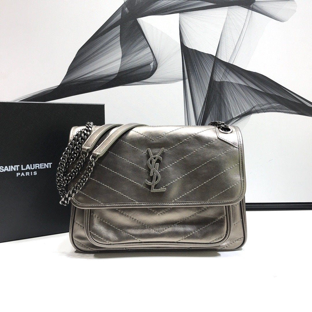 YSL Saint Laurent Niki Shoulder Bag Monogram Chain 11In28Cm Ysl 7318