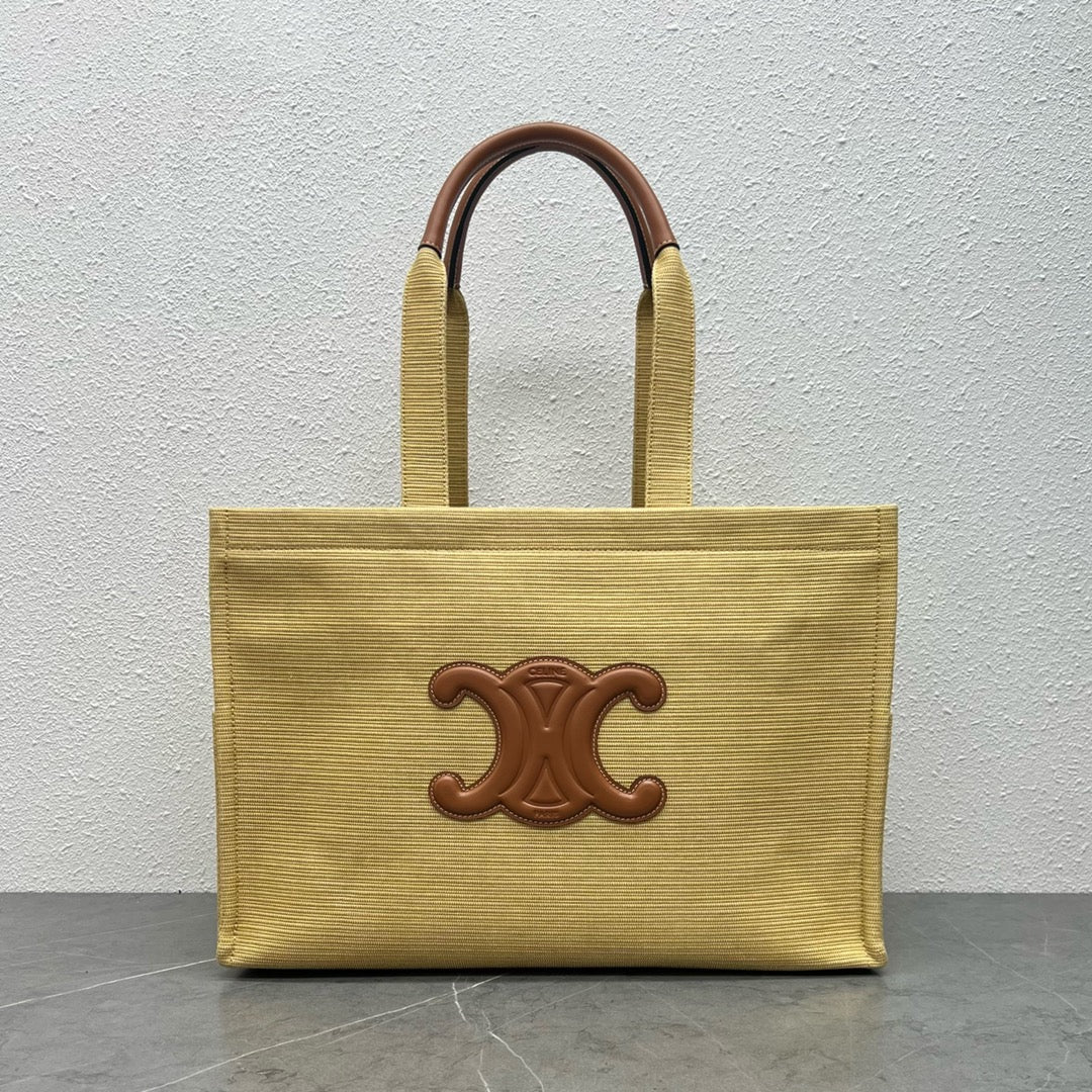 Top Quality Cabas Thais In Textile Natural Tan Large Travel Bag