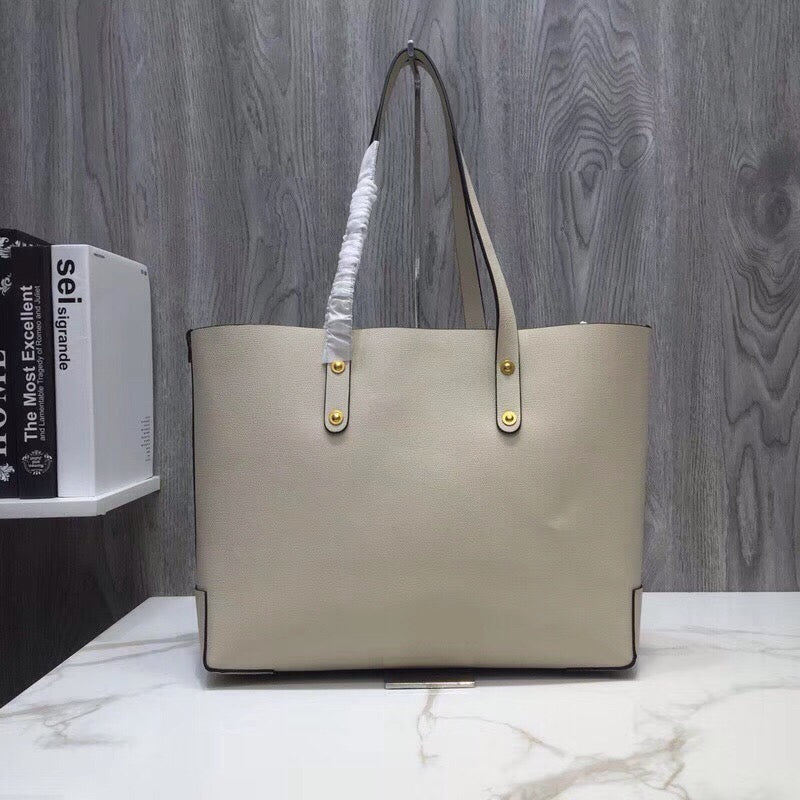 Top Quality Embossed Crest Tote For Women White Small Tote Bag 138In35Cm 9316