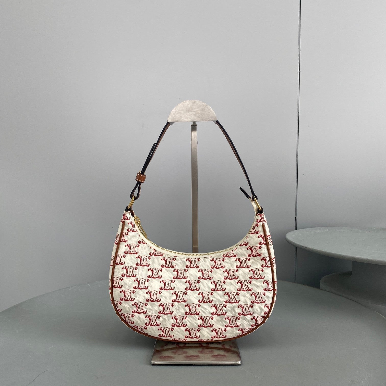 Top Quality Ava Bag In Triomphe For Canvas White Travel Bag 9In235Cm 9349