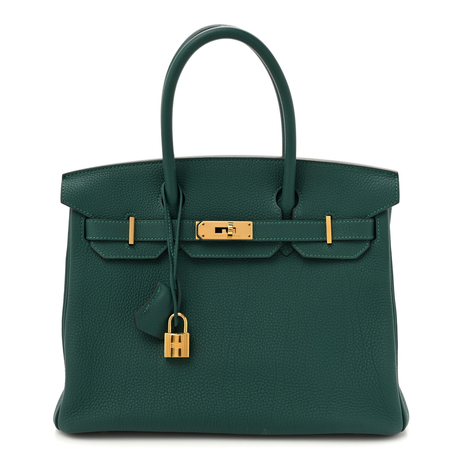 Hermes Togo Birkin Malachite Handbag Travel Bag 30 Malachite 1766586