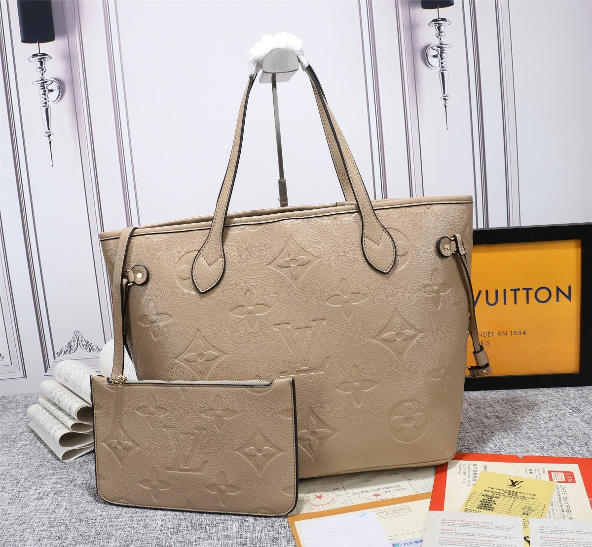 Top Quality Neverfull Mm Tote Bag Empreinte Monogram Shoulder Bag