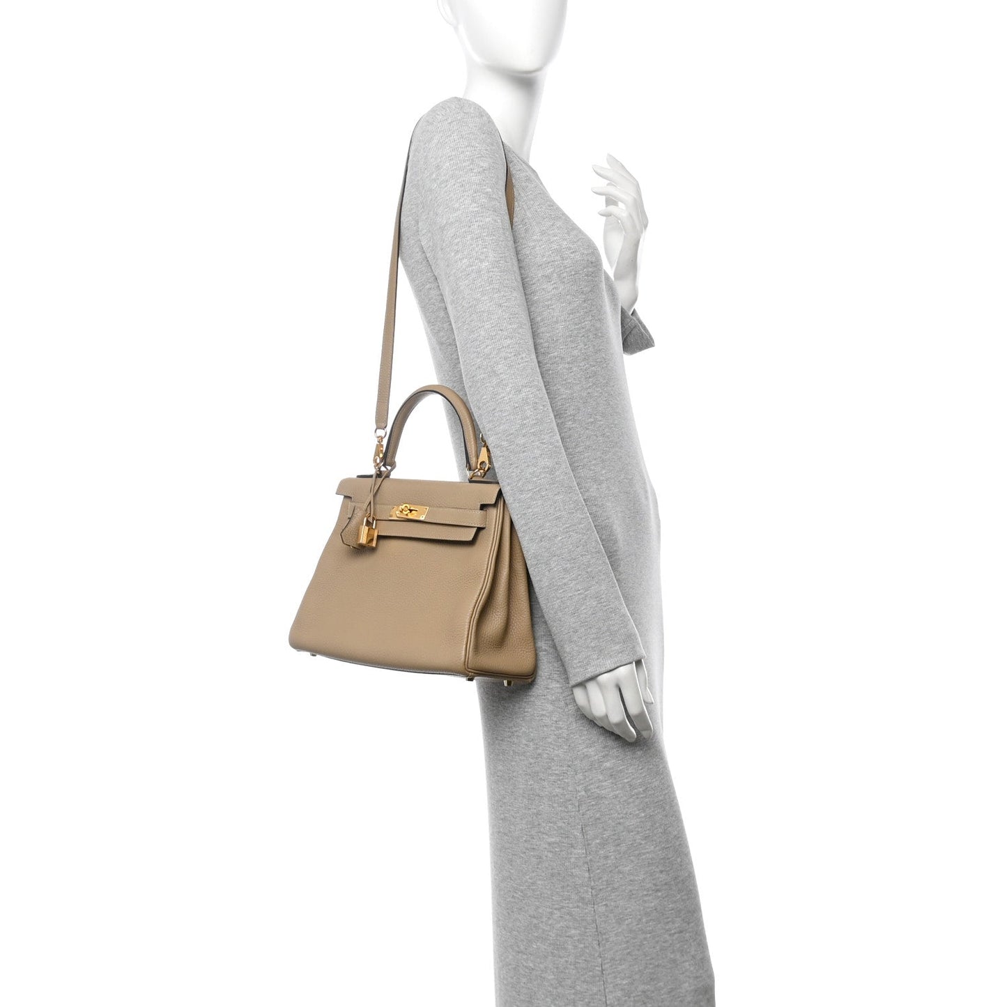 Hermes Taurillon Clemence Kelly Retourne Trench Handbag Travel Bag