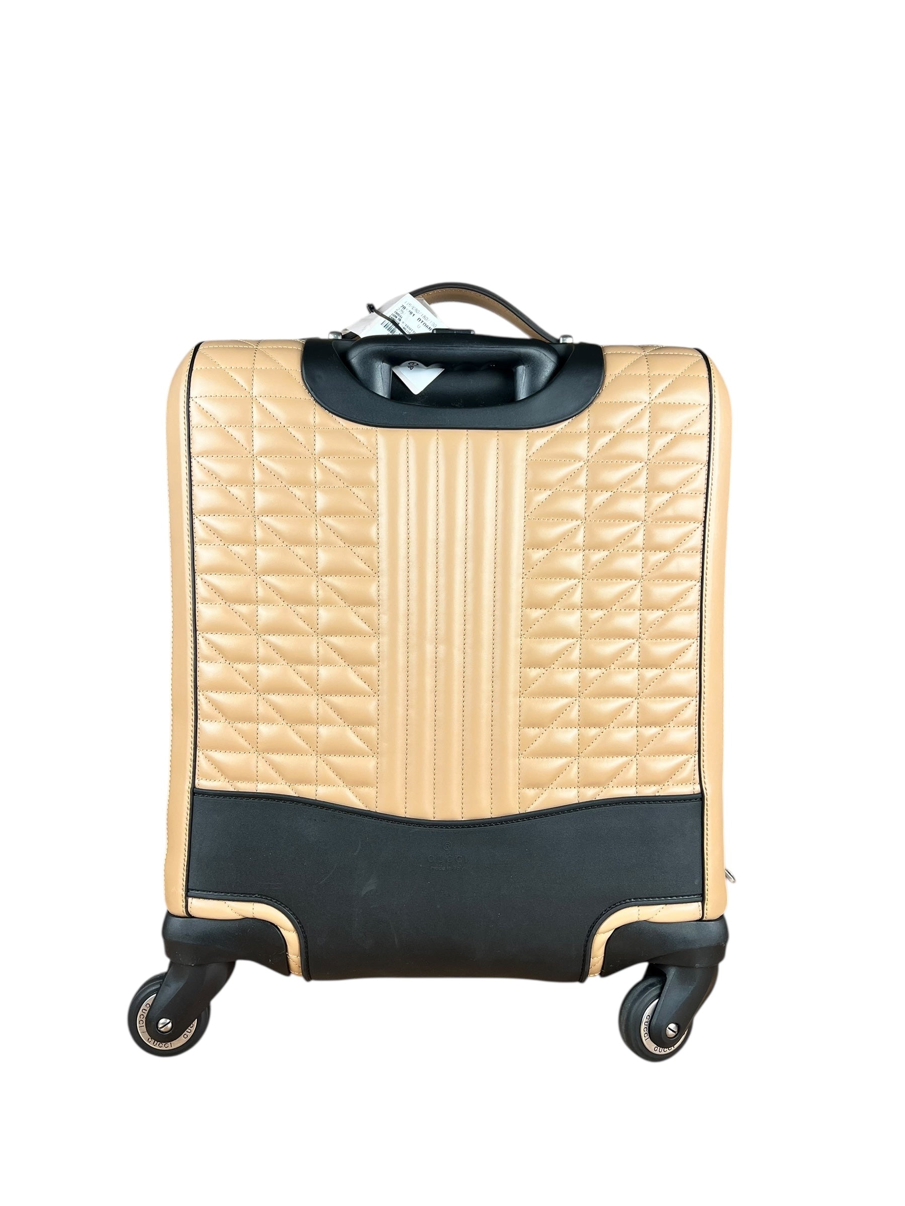Gucci GG Beige Marmont Leather Carry-On Suitcase