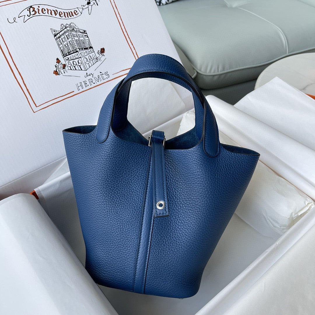 Top Quality Picotin Lock Bag Navy For Blue Travel Bag
