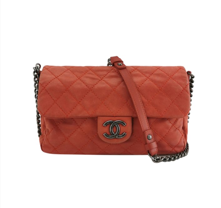 Preloved Chanel Flap Bag Red 057832700626