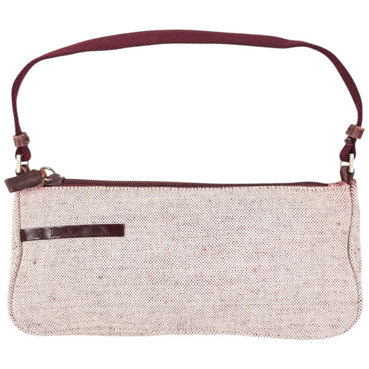 Prada Shoulder Bag Sport Baguette 3 Red Mini