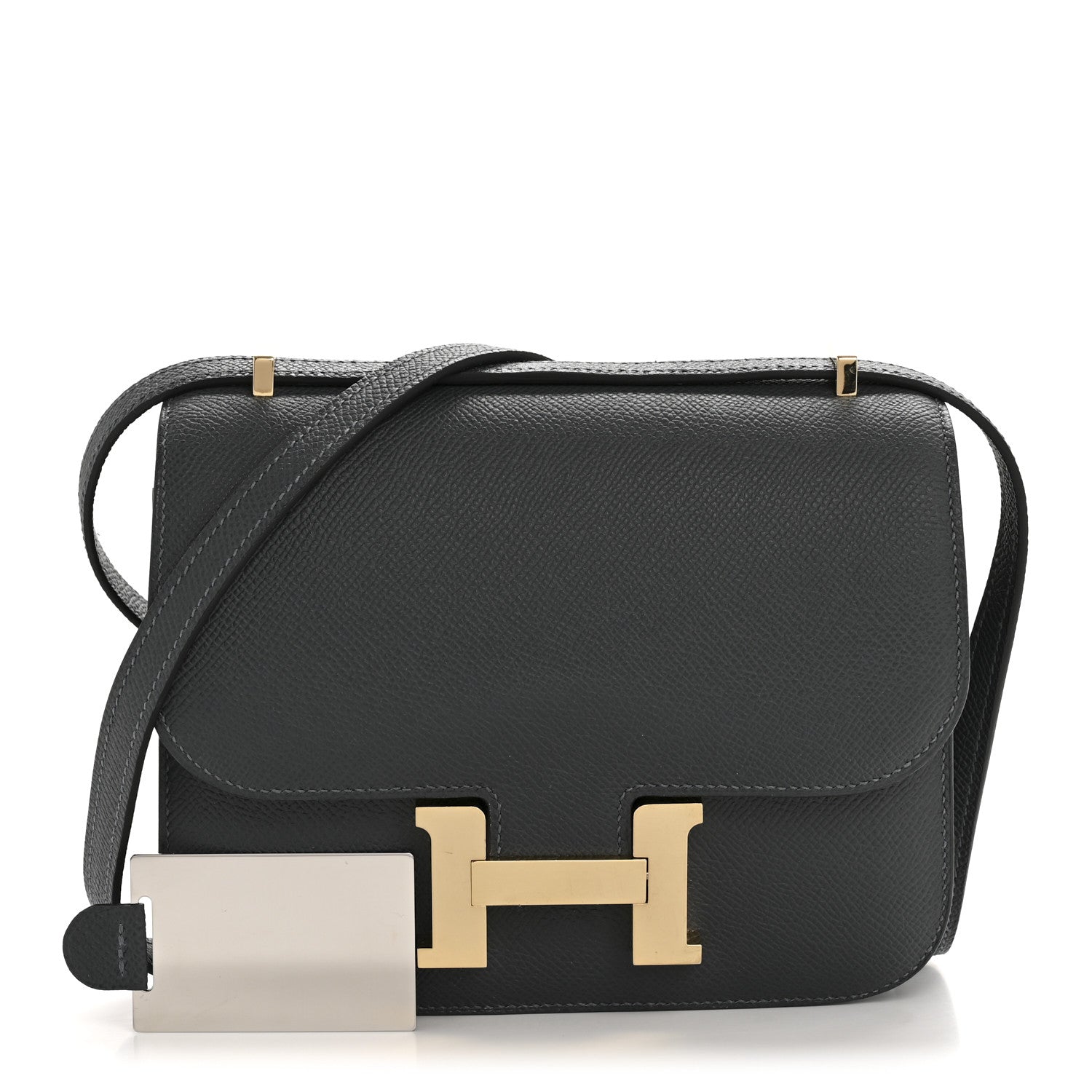 Hermes Epsom Constance Gris Misty Handbag Travel Bag