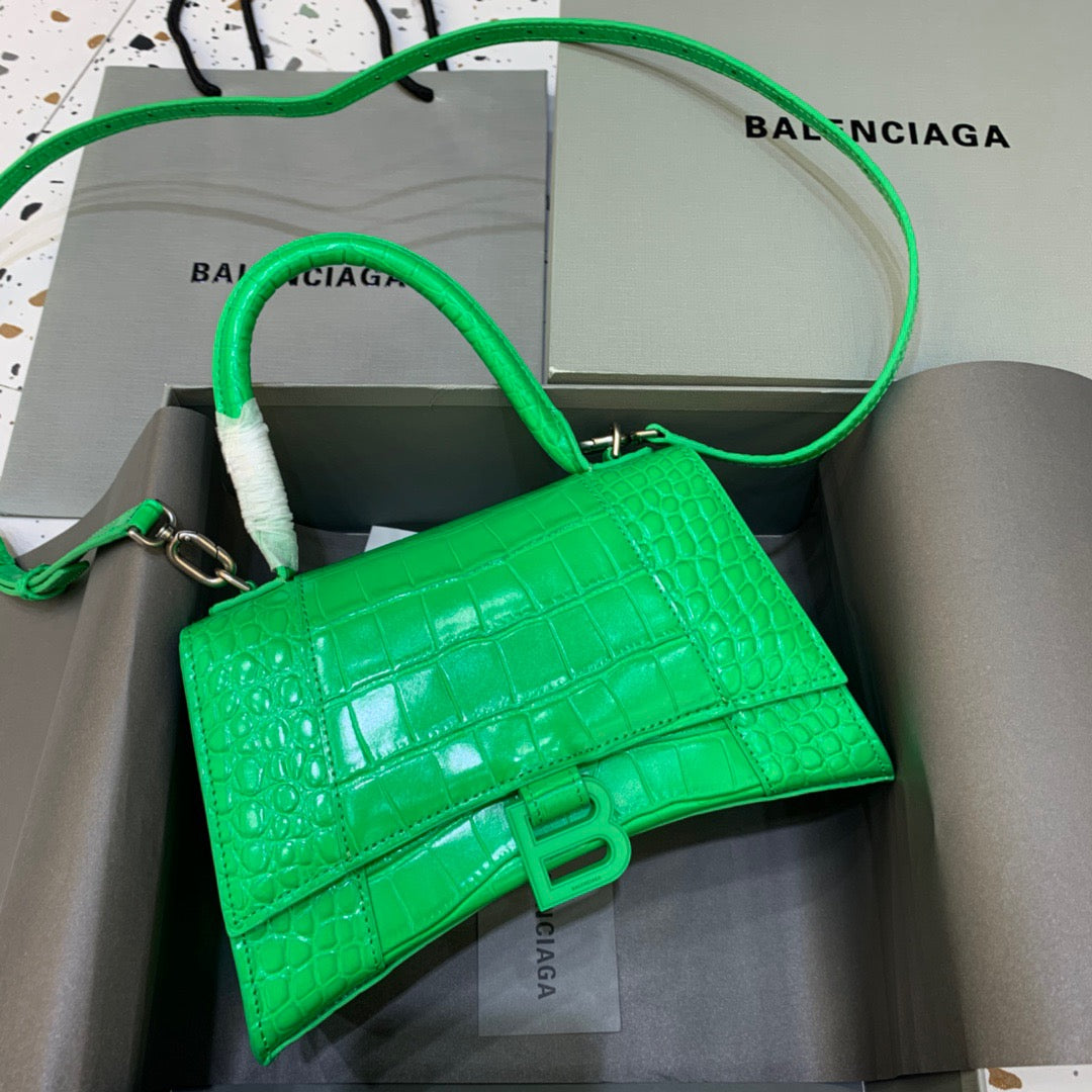 Top Quality Hourglass Handbag In Bright For Green Small Travel Bag