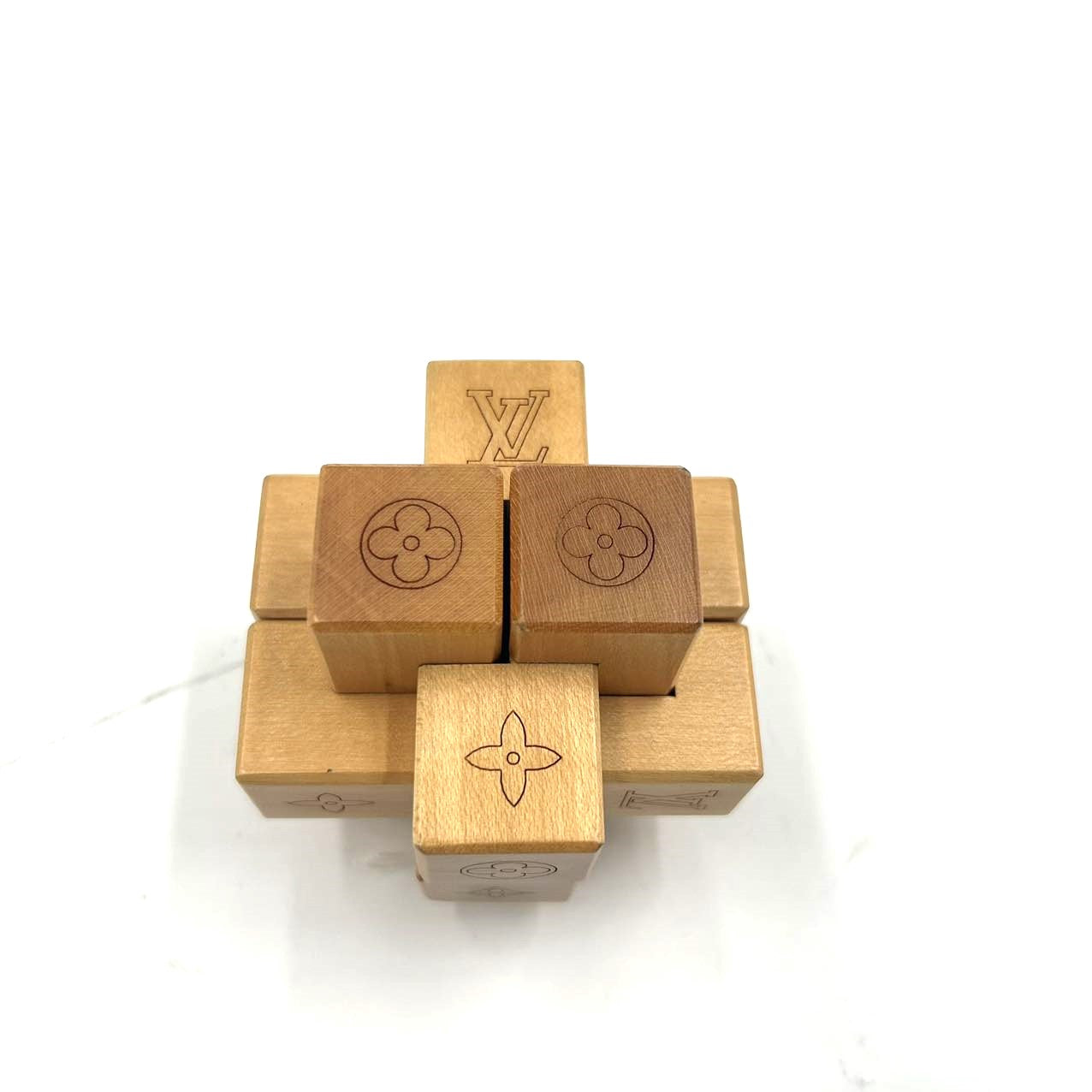 Louis Vuitton Le Pateki Wood Cube Puzzle Fashion Accessory