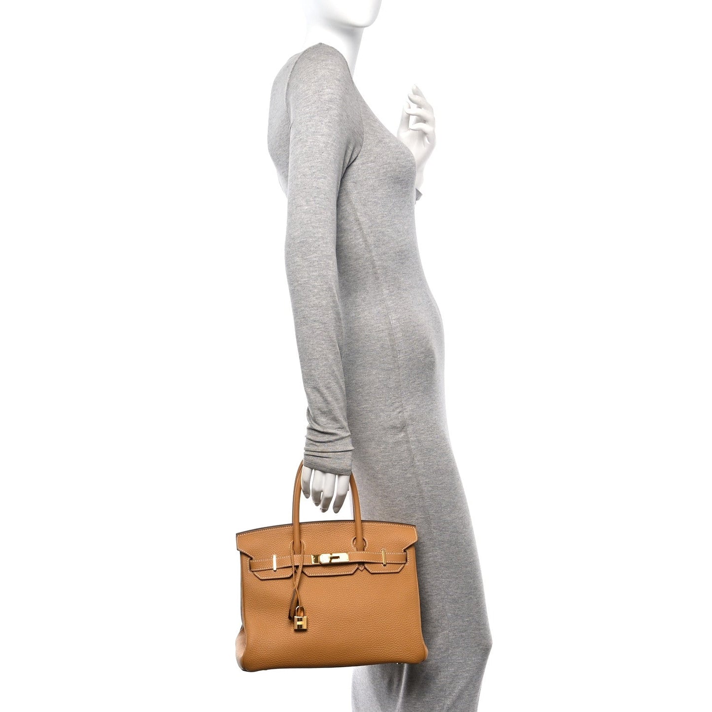 Hermes Togo Birkin Natural Sable Handbag Travel Bag